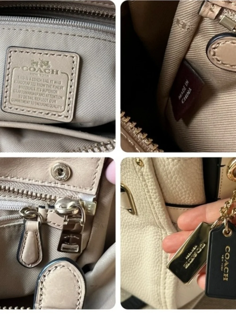 Coach Chalk Swagger 27 Carryall in Colorblock Leather NWT